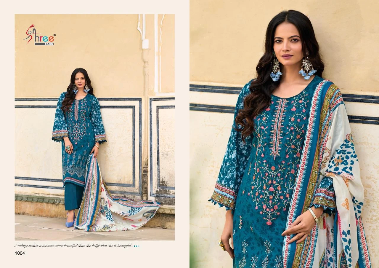 Shree Fab Riwaz Pure Cotton Wholesale Pakistani Salwar Suit Catalog — Wholesale Salwar Suits, Shree Fabs wholesale from Surat - Gallery Image 2